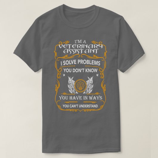 獣医アシスタント5 Tシャツ (デザイン正面)