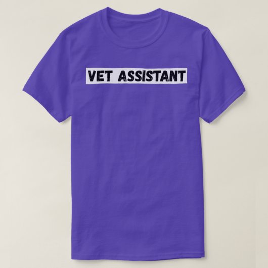 獣医アシスタント Tシャツ (デザイン正面)