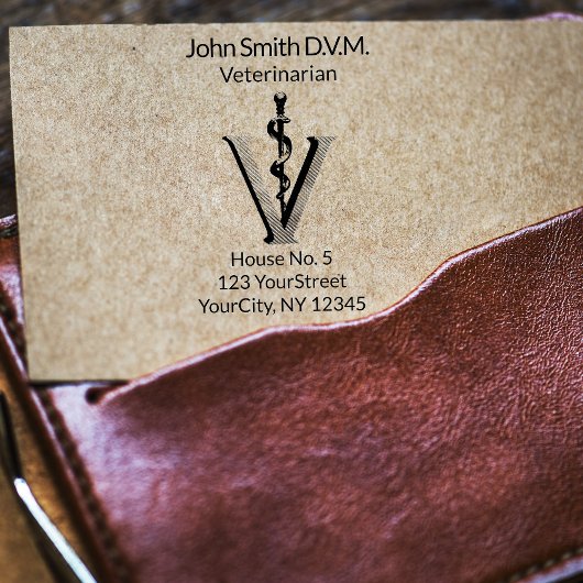 獣医アスレピウスエレガント獣医 ラバースタンプ