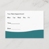 獣医アポイントメントカードデザイン 名刺 (裏面)