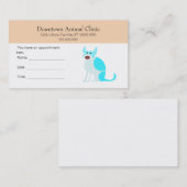 獣医アポイントメントカード 予約カード (正面/裏面)