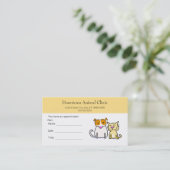 獣医アポイントメントカード 予約カード (スタンド正面)