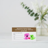 獣医アポイントメントカード 予約カード (スタンド正面)