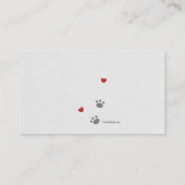 獣医アポイントメントカード 名刺 (裏面)