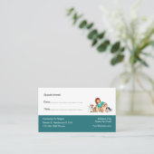 獣医アポイントメントリマインダー名刺 予約カード (スタンド正面)