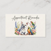 獣医アポイントメントリマインダー水彩 名刺 (正面)