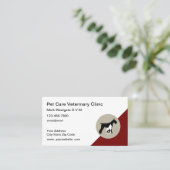 獣医アポイントメント名刺テンプレート 名刺 (スタンド正面)
