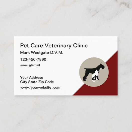 獣医アポイントメント名刺テンプレート 名刺 (正面)