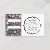 獣医ウェルネス試験ポープカラフルプリント 予約カード (裏面)