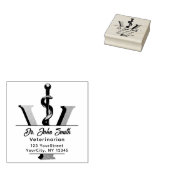 獣医エレガント薬アスクレピウス文字 ラバースタンプ (押印)