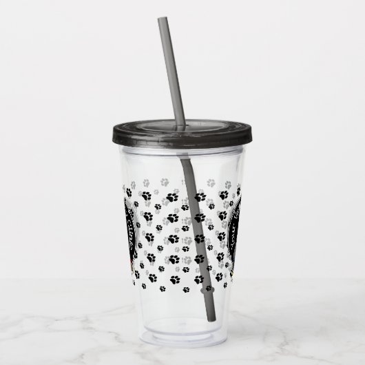 獣医オールドイングリッシュシェプドッググレー1かわいい獣医 アクリルタンブラー (左)