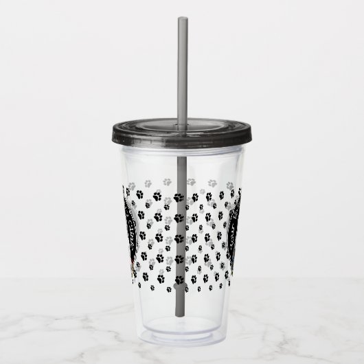 獣医オールドイングリッシュシェプドッググレー1かわいい獣医 アクリルタンブラー (右)