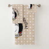 獣医オールドイングリッシュシェプドッググレー1かわいい獣医 バスタオルセット (インサイチュ)