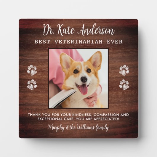 獣医カスタムペット犬フォトベットテック フォトプラーク (正面)