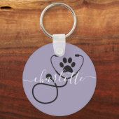 獣医カスタム獣医テック獣医アシスタント キーホルダー (正面)