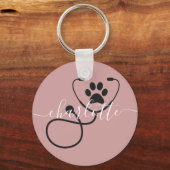 獣医カスタム獣医テック獣医アシスタント キーホルダー (正面)