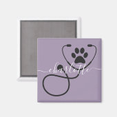 獣医カスタム獣医テック獣医アシスタント マグネット (正面/裏面)