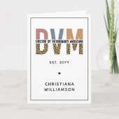 獣医カスタム薬ギフトDVM医師 カード (正面)