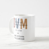 獣医カスタム薬ギフトDVM医師 コーヒーマグカップ (正面左)