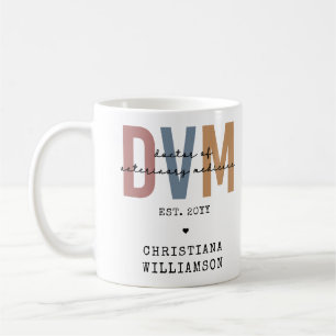 獣医カスタム薬ギフトDVM医師 コーヒーマグカップ