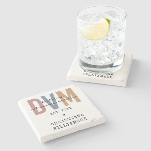 獣医カスタム薬ギフトDVM医師 ストーンコースター