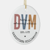 獣医カスタム薬ギフトDVM医師 セラミックオーナメント (右)