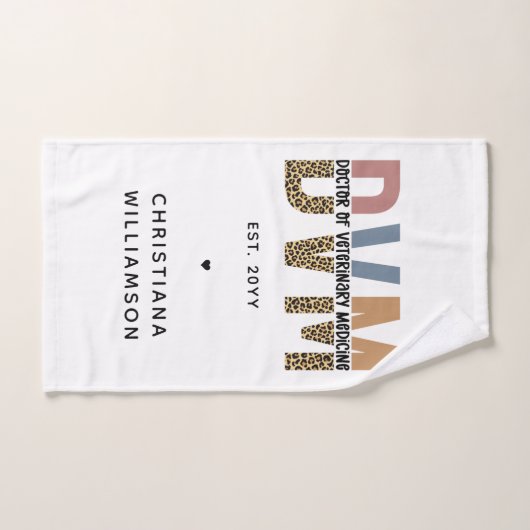 獣医カスタム薬ギフトDVM医師 ハンドタオル (ハンドタオル)