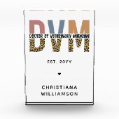 獣医カスタム薬ギフトDVM医師 フォトブロック (正面)