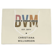 獣医カスタム薬ギフトDVM医師 ラージペーパーバッグ (正面)