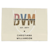 獣医カスタム薬ギフトDVM医師 ラージペーパーバッグ (裏面)