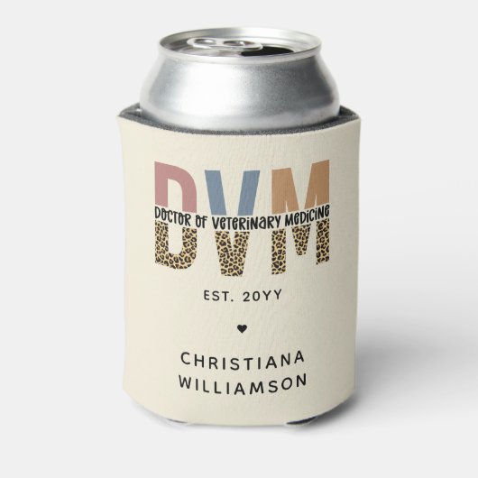獣医カスタム薬ギフトDVM医師 缶クーラー (缶裏面)