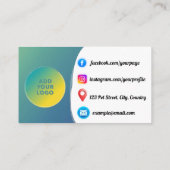 獣医カスタム診療所の名刺 名刺 (裏面)