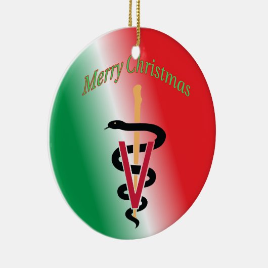 獣医カドゥセウスのクリスマスオーナメント セラミックオーナメント (右)