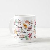 獣医カラフルの日前向き々の主張 コーヒーマグカップ (正面左)