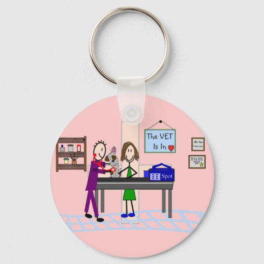 獣医ギフト「獣医さん」 キーホルダー (正面)