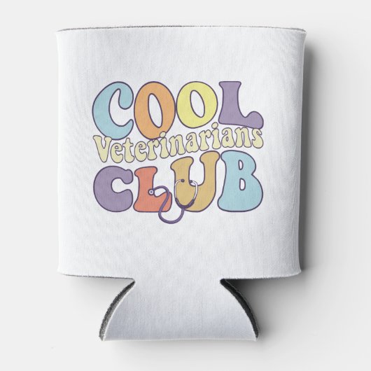 獣医ククールラブ獣医の獣医の動物 缶クーラー (正面)