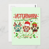獣医クリスマス分隊の獣医の同僚 ポストカード (正面/裏面)