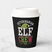 獣医クリスマス小妖精や小人獣医 紙コップ (正面)