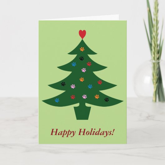 獣医クリニックのクリスマスカード シーズンカード (正面)