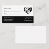 獣医クリニックアポイントメントアラーム 予約カード (正面/裏面)