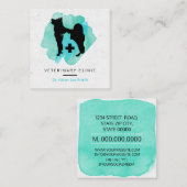 獣医クリニッククロス獣医 スクエア名刺 (正面/裏面)