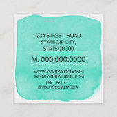 獣医クリニッククロス獣医 スクエア名刺 (裏面)