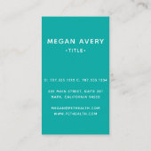 獣医クリニックモダンターコイズ 名刺 (裏面)