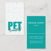 獣医クリニックモダンターコイズ 名刺 (正面/裏面)