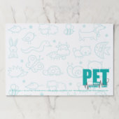獣医クリニックモダンブルードール ペーパーパッド (正面)