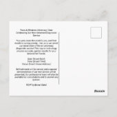 獣医クリニック二面犬キャット招待状 ポストカード (裏面)