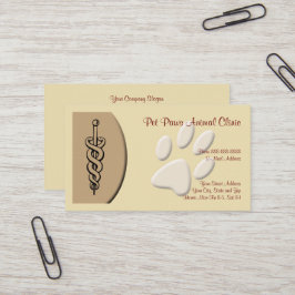 獣医クリニック動物病院ビジネスカード 名刺