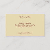 獣医クリニック動物病院ビジネスカード 名刺 (裏面)