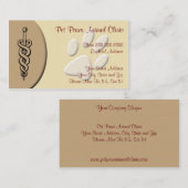 獣医クリニック動物病院ビジネスカード 名刺 (正面/裏面)