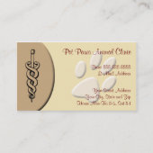 獣医クリニック動物病院ビジネスカード 名刺 (正面)